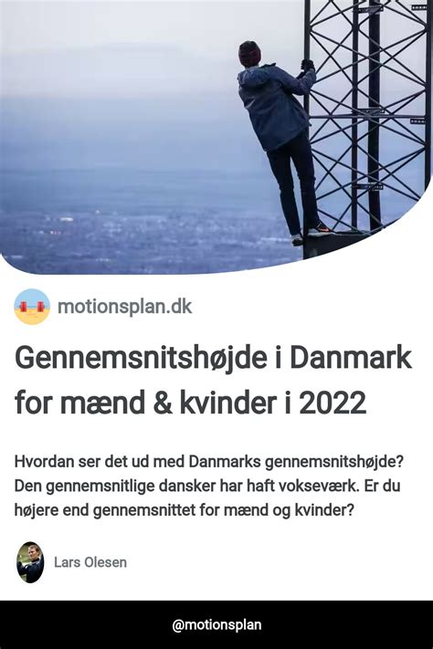 Gennemsnitshøjde Danmark for mænd & kvinder